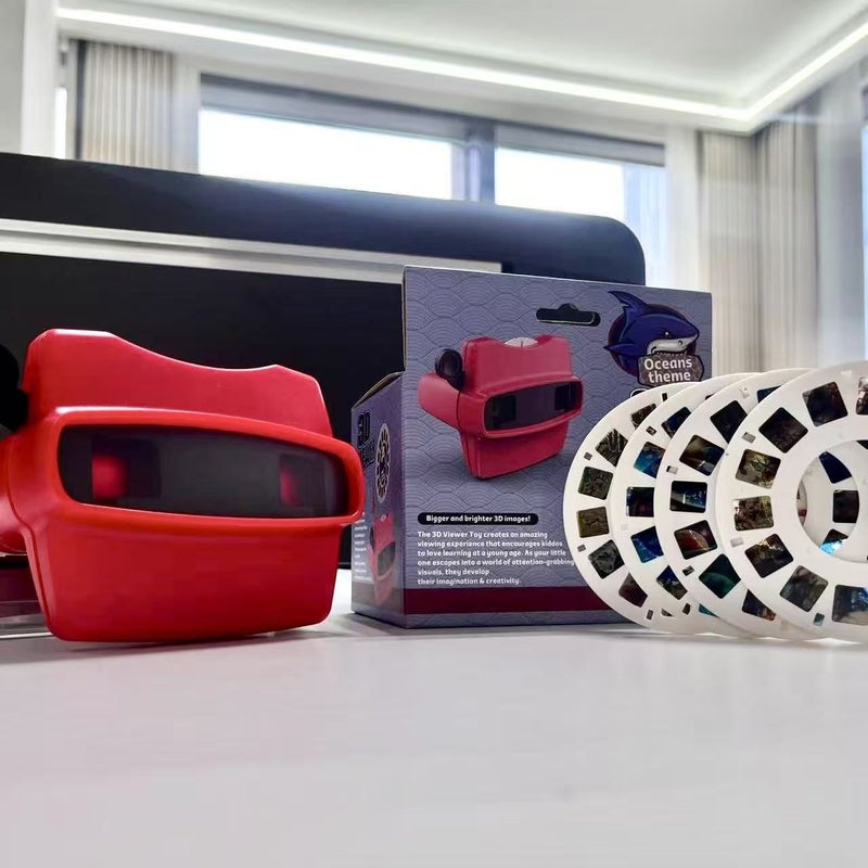 5pcs Deluxe 3D Viewfinder Set With 4 Theme Film Rolls Space Animals Ocean Dinosaurs - Image 5