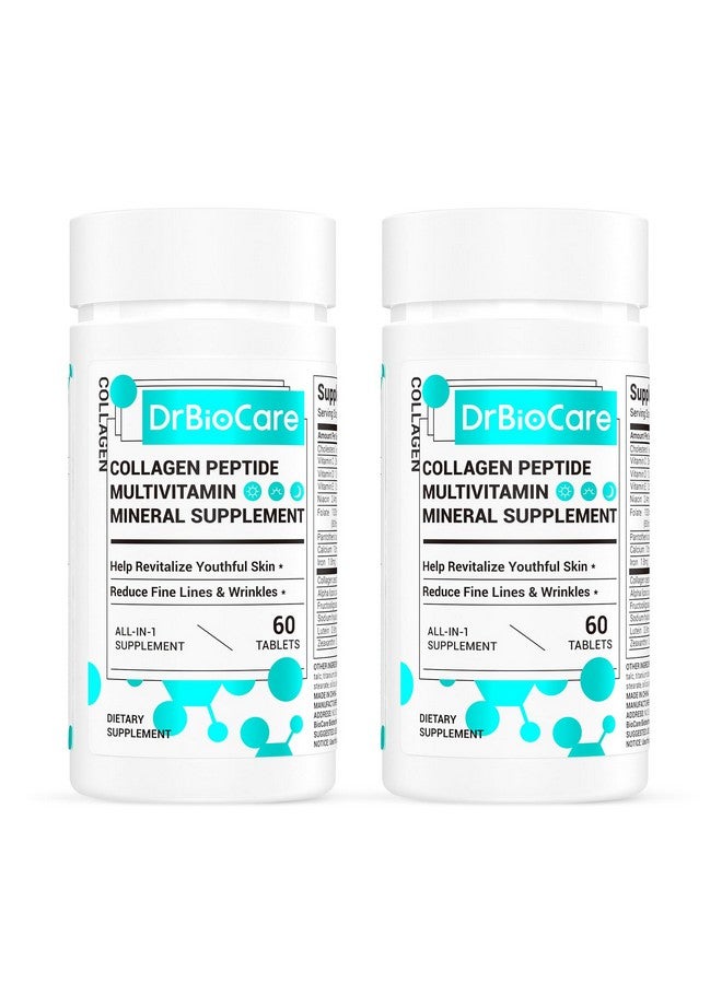 DrBioCare Collagen Peptides for Women, Beauty Vitamin & Mineral Supplement,Contains Vitamin D3, Probiotics for Women & Collagen Peptides,Vitamin E,Vitamin B Complex 120 Tablets - Image 1