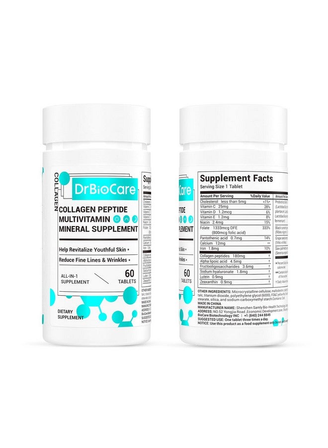 DrBioCare Collagen Peptides for Women, Beauty Vitamin & Mineral Supplement,Contains Vitamin D3, Probiotics for Women & Collagen Peptides,Vitamin E,Vitamin B Complex 120 Tablets - Image 4