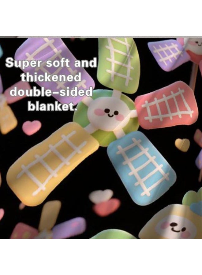 general Flannel thin blanket (warm and comfortable, suitable for sleep, gaming, dust removal and sandproof) 150cm*200cm - 378 - Image 5