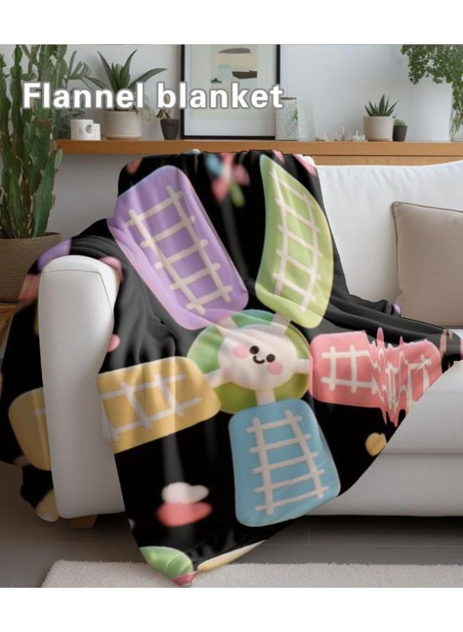 general Flannel thin blanket (warm and comfortable, suitable for sleep, gaming, dust removal and sandproof) 150cm*200cm - 378 - Image 3