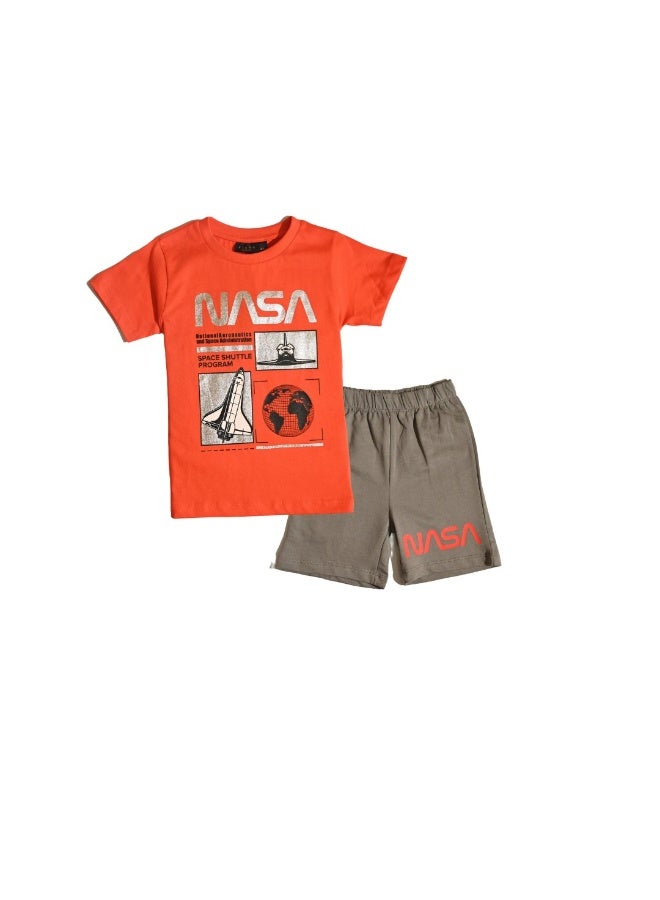 ناسا طقم تيشيرت وشورت ناسا للأولاد - Image 1