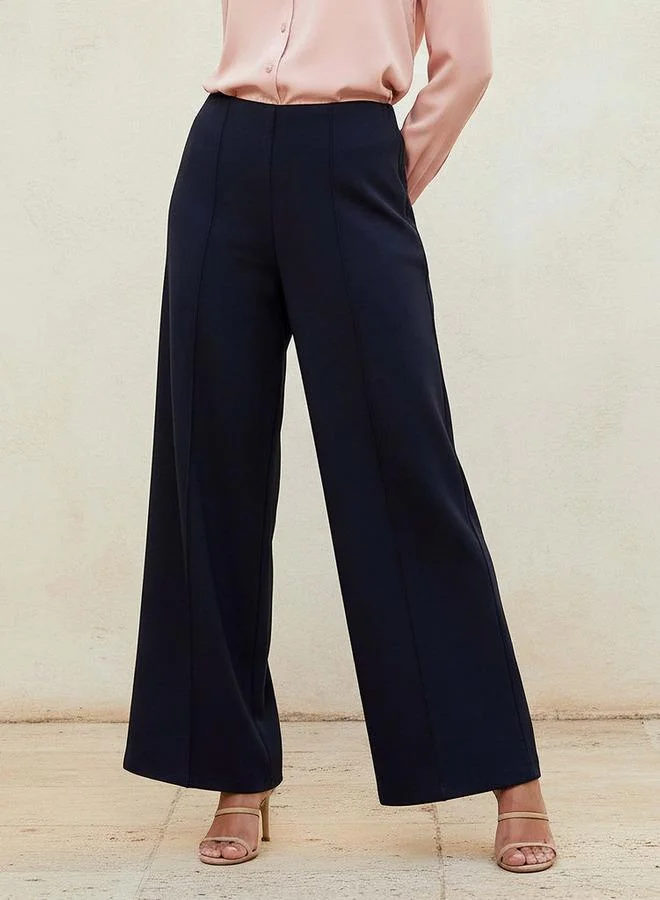 Splash FAV Full Length Ponte Wide Leg Pants