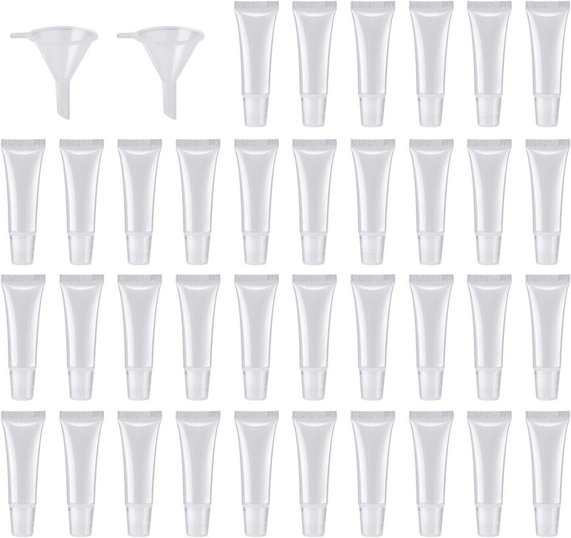 HRLORKC 40pcs 10ml Empty Tubes Lip Gloss Containers for Lip Gloss, Balm, Cosmetic - Image 1
