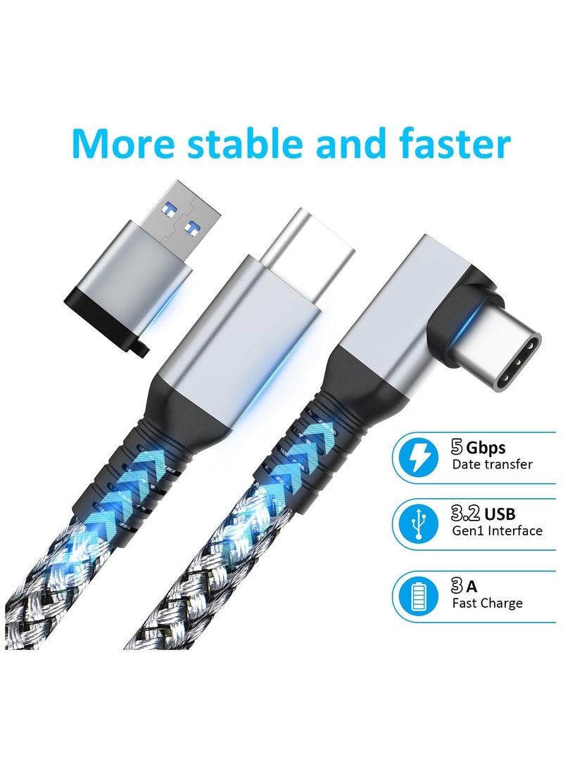 Generic Link Cable 16FT VR Cable Compatible with Meta Oculus Quest 3/Quest 3S/Quest 2/Pro Pico,Nylon Braided 3 in 1 Charging While Playing All Day,USB 3.0 Data Transfer Type C Cable,for VR Headset Accessories  - Image 2