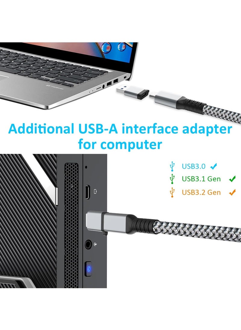 Generic Link Cable 16FT VR Cable Compatible with Meta Oculus Quest 3/Quest 3S/Quest 2/Pro Pico,Nylon Braided 3 in 1 Charging While Playing All Day,USB 3.0 Data Transfer Type C Cable,for VR Headset Accessories  - Image 5