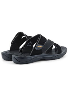 spot Slippers for men | Men's Casual Slipper with Traditional Look | SS-1921 Black  - Image 3