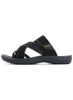 spot Slippers for men | Men's Casual Slipper with Traditional Look | SS-1921 Black  - Image 4