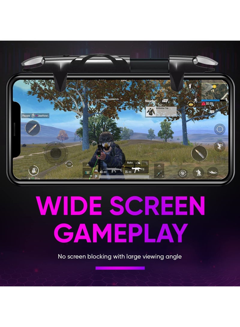 جهاز تحكم عصا الألعاب المحمولة عالي السرعة لـ PUBG و COD - وحدة تحكم بأربعة سرعات لـ iOS/Android، عزز تجربة لعبك بنقرات دقيقة - Image 3