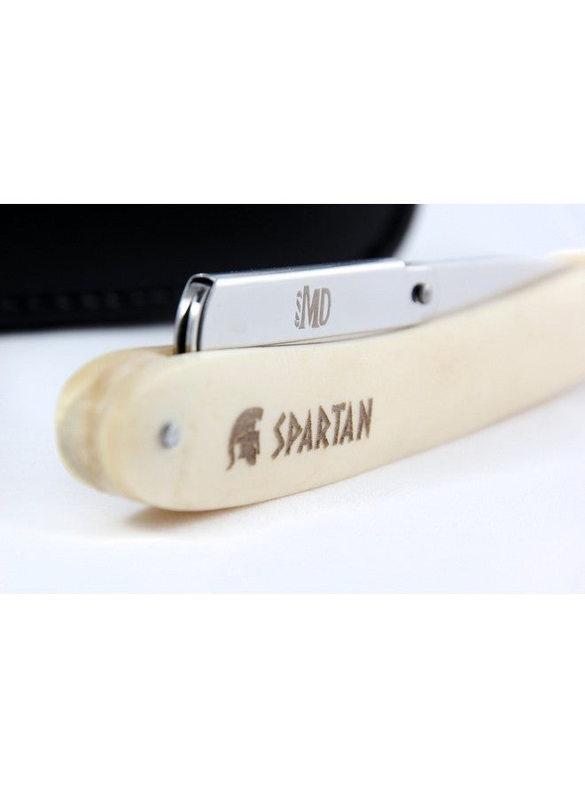 ام دي ماكينة حلاقة باربر سبارتان بمقبض عظمي - Image 2