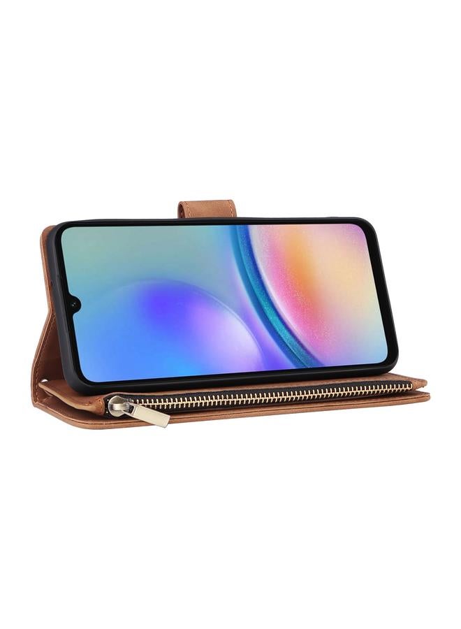 S-TOP Case For Samsung Galaxy A05s Multifunctional Frosted Zipper Wallet Leather Phone Case - Image 5