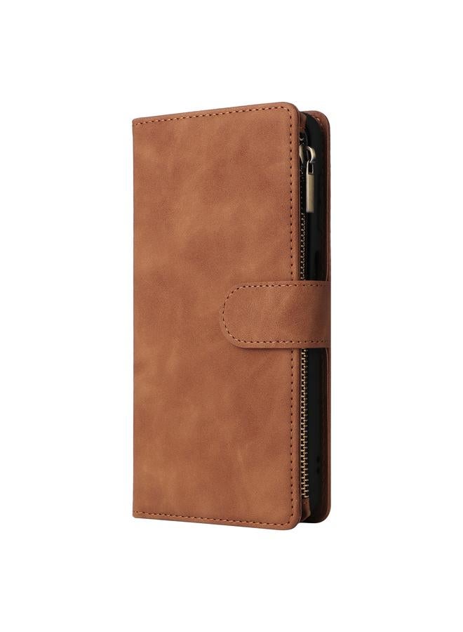 S-TOP Case For Samsung Galaxy A05s Multifunctional Frosted Zipper Wallet Leather Phone Case - Image 2