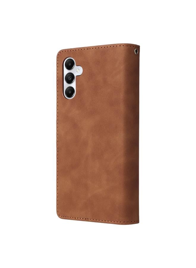 S-TOP Case For Samsung Galaxy A05s Multifunctional Frosted Zipper Wallet Leather Phone Case - Image 3