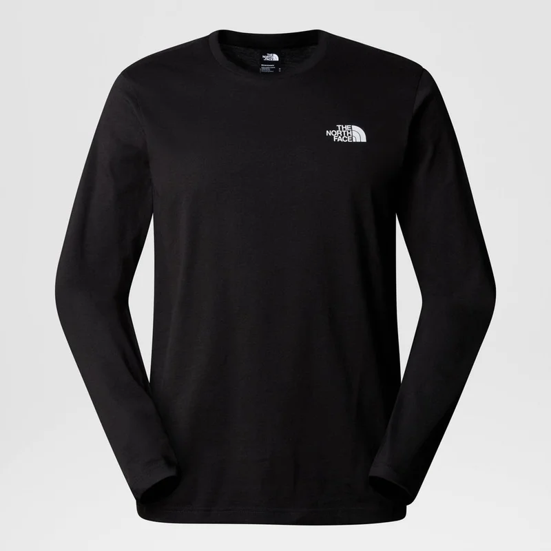 THE NORTH FACE M L/S Simple Dome Tee Black T-Shirt