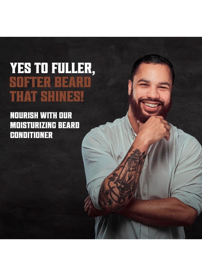 Viking Revolution Beard Conditioner w/Argan & Jojoba Oils - Softens & Strengthens - Sandalwood Scent - Beard Conditioner w/Beard Oil (17oz Conditioner) - Image 4