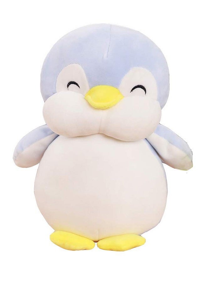 null - Penguin Shaped Stuffed Soft Toy Light Blue and White 30cm - Image 1