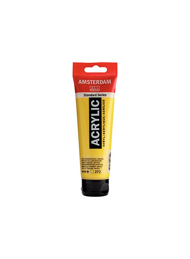 Amsterdam Standard Series Acrylic Tube 120 ml Transparent yellow medium 272 (17092722) - Image 1