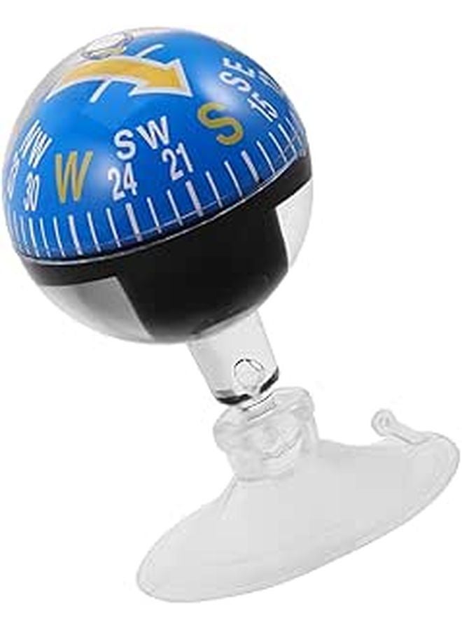 38mm Plastic Suction Cup Car Compass Ball for Vehicle Boat Truck Outdoor Adventure Dashboard Navigation Tool - Image 1