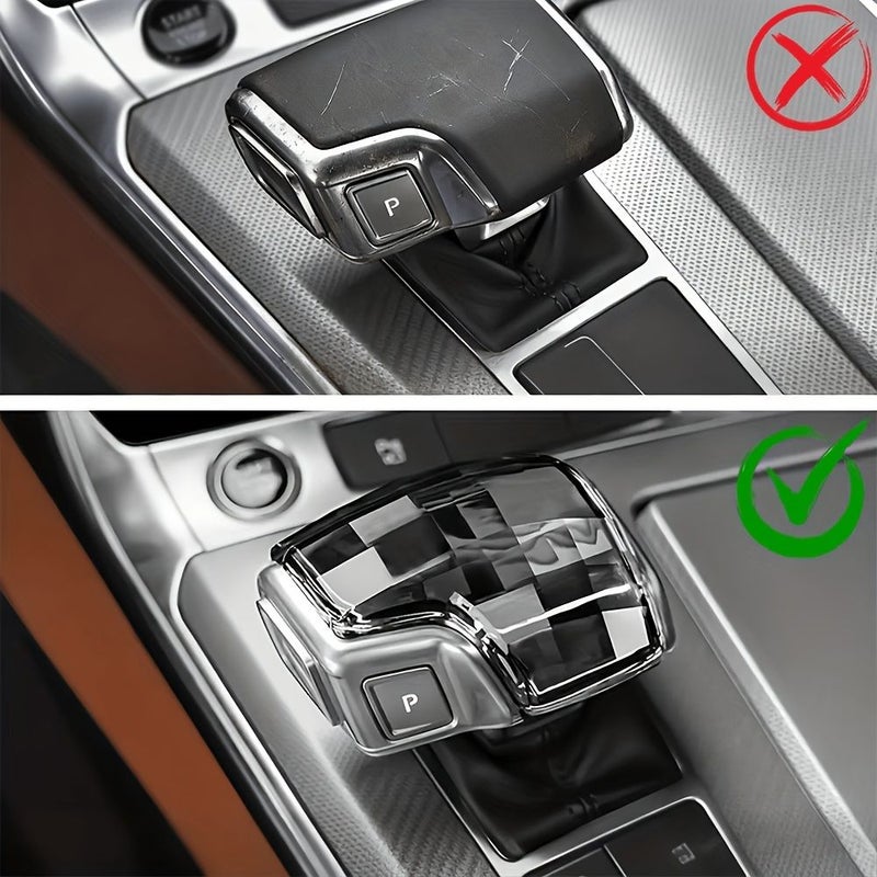 Clear Crystal Gear Shift Knob Replacement Trim No Damage Luxury Interior Decoration Fit For Audi A6L A4L Q5L - Image 2