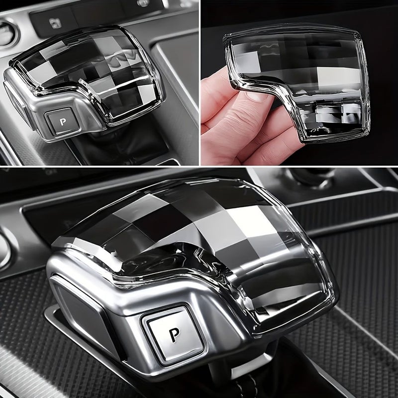 Clear Crystal Gear Shift Knob Replacement Trim No Damage Luxury Interior Decoration Fit For Audi A6L A4L Q5L - Image 5