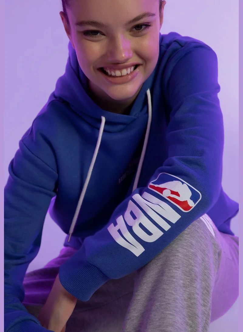 DeFacto Woman NBA Licenced Hooded Knitted Sweatshirt