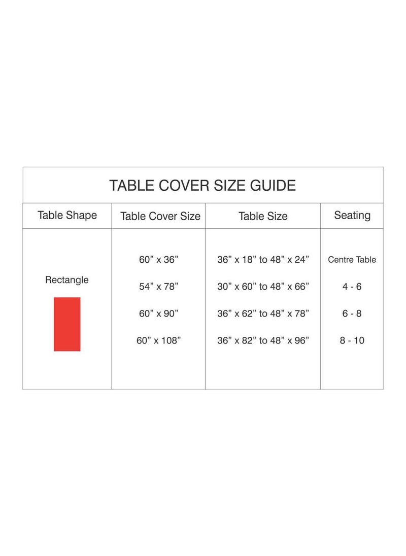 Freelance - Freelance PVC Lotus Dining Table Cover Cloth Tablecloth Waterproof Protector, 4-6 Seater, 54 X 78 inches, Rectangle (with White-Laced Edges), Product of Meiwa, Japan - Image 1