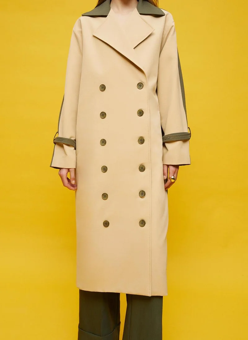 Nocturne Garnished Trenchcoat