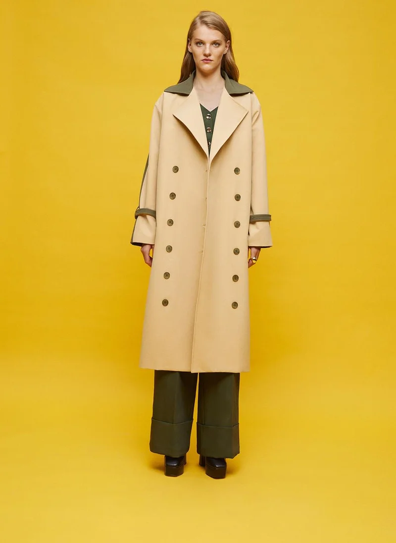 Nocturne Garnished Trenchcoat