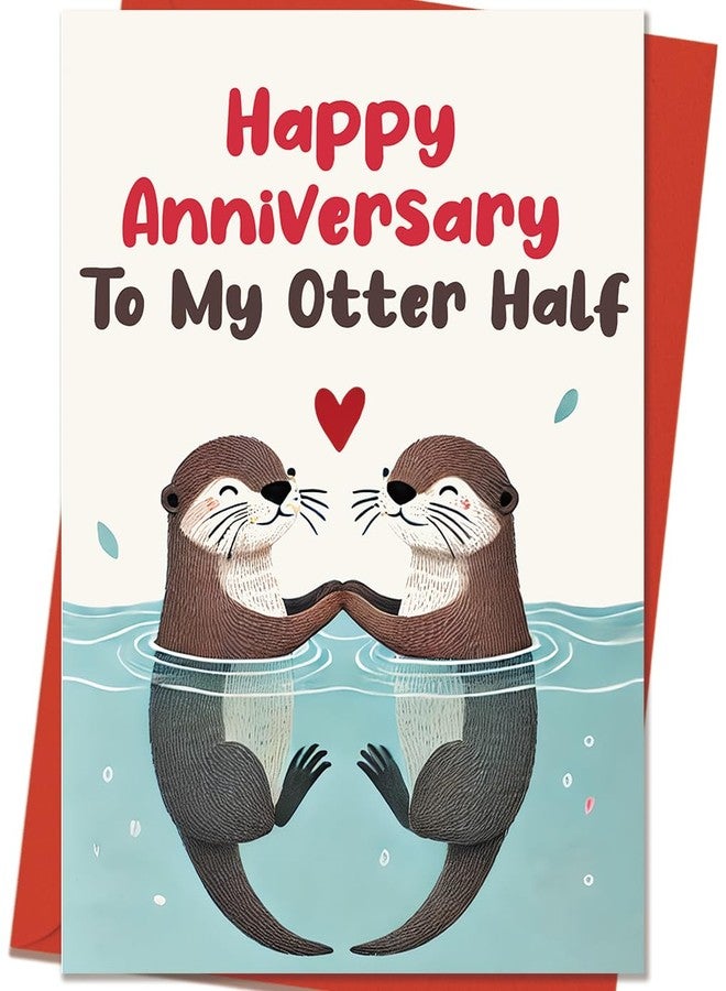 Mcduldul Anniversary Card to Husband Wife Couple | Happy Anniversary Decorations Gifts for Women Men Him Her - Image 1