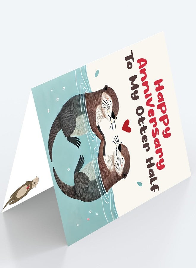 Mcduldul Anniversary Card to Husband Wife Couple | Happy Anniversary Decorations Gifts for Women Men Him Her - Image 3