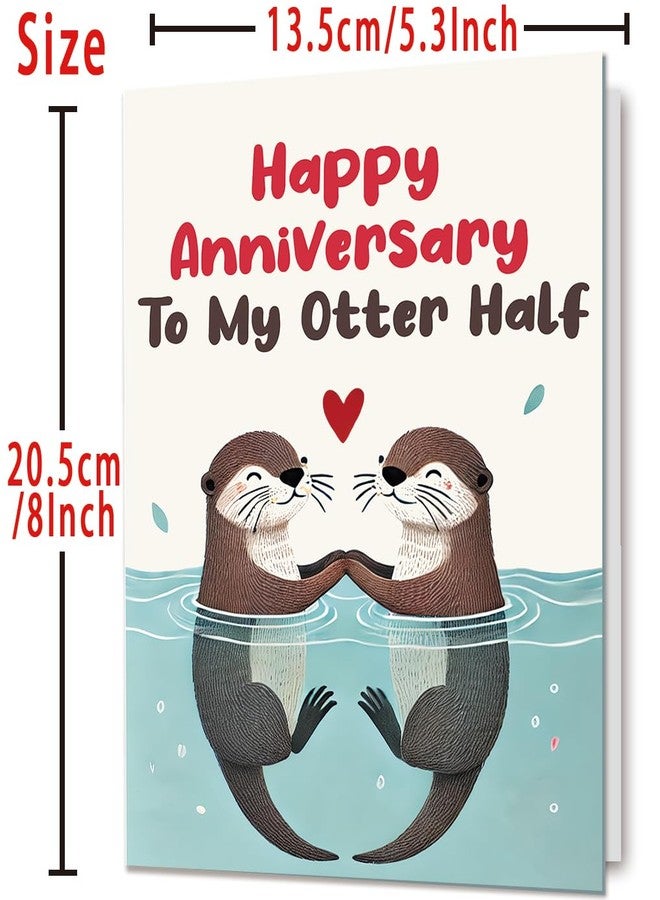 Mcduldul Anniversary Card to Husband Wife Couple | Happy Anniversary Decorations Gifts for Women Men Him Her - Image 4