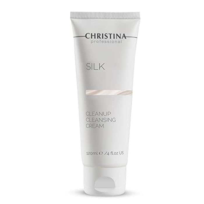 -CHRISTINA- Christina Silk CleanUp Cleansing Cream for Face | Oil-Free Gel Texture, Relieves Irritation, Moisturizing Effect, Suitable For Dry & Sensitive Skin | 24-Hour Care, Ideal for Face Makeup Removal 120ml - Image 1