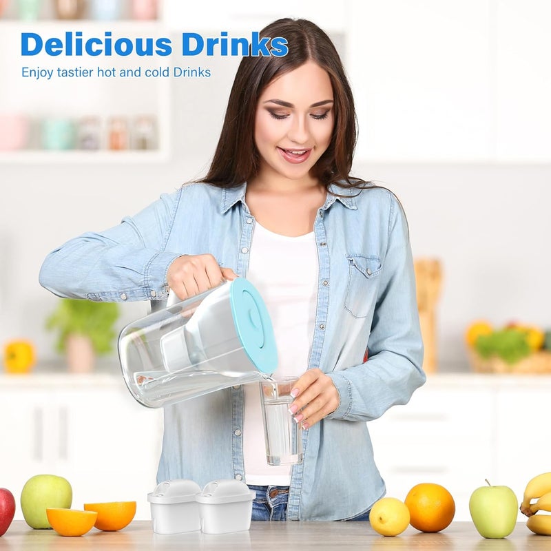 خراطيش فلتر المياه ، بديل لـ Brita Maxtra Pro All-in-1 و Maxtra+ Plus، فلتر مياه متوافق مع إبريق بريتا ماريلا، يقلل الشوائب والروائح، للحصول على مياه نظيفة (12 قطع��) - Image 2