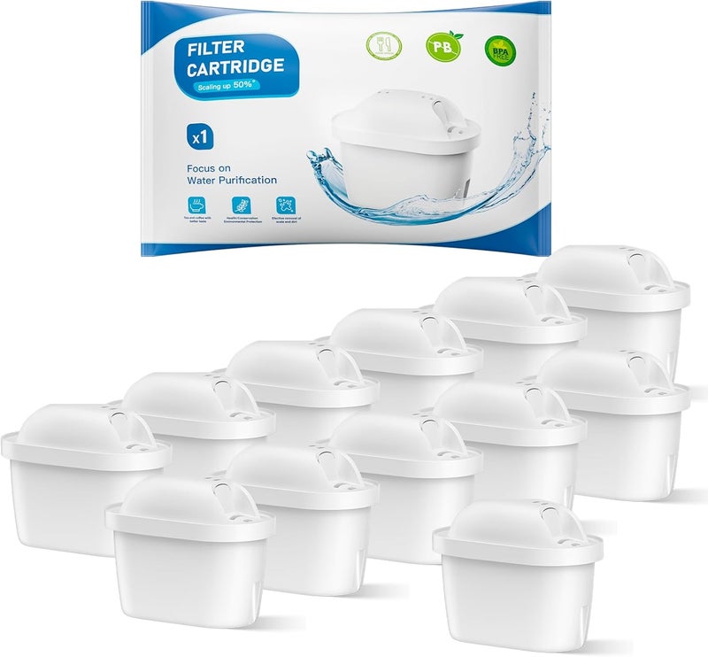 خراطيش فلتر المياه ، بديل لـ Brita Maxtra Pro All-in-1 و Maxtra+ Plus، فلتر مياه متوافق مع إبريق بريتا ماريلا، يقلل الشوائب والروائح، للحصول على مياه نظيفة (12 قطع��) - Image 1