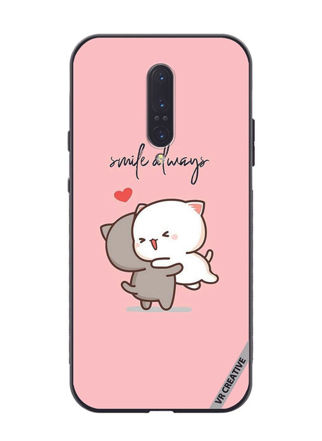 Protective Case Cover For OnePlus 7 Pro Smile Always Design Multicolour
