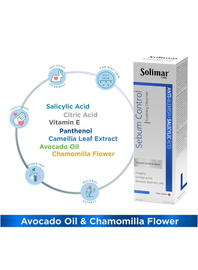 Solimar Paris Sebum Control Foaming Cleansing 200ml - Image 4