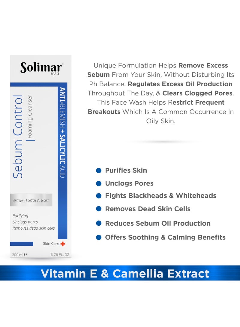 Solimar Paris Sebum Control Foaming Cleansing 200ml - Image 3