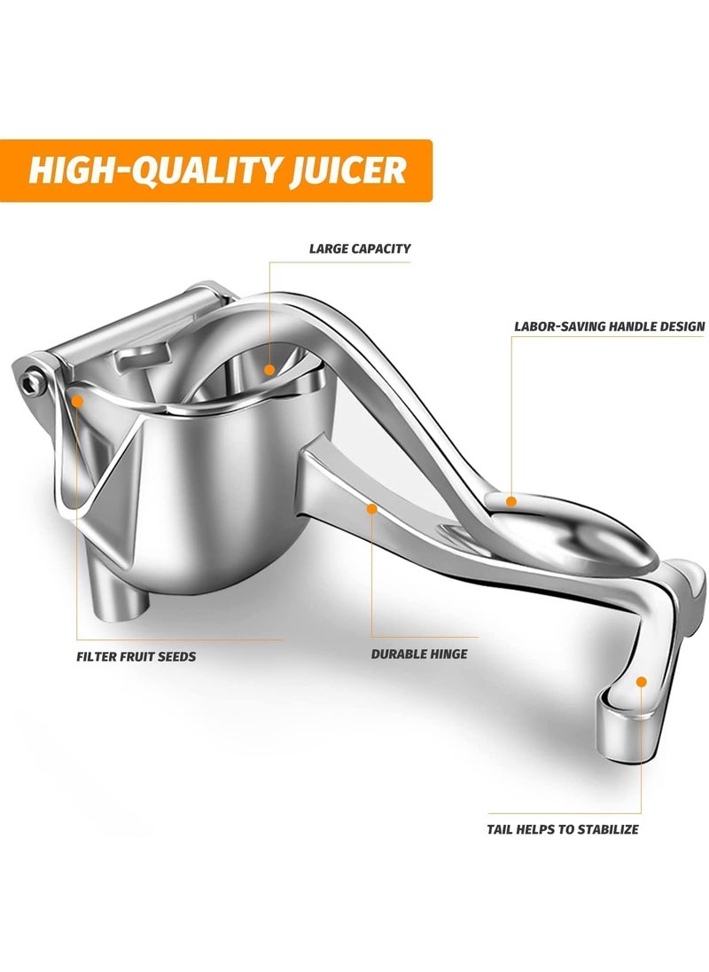 KD ZONE KD ZNOE Small Hand Press Metal Lime Juicer Machine Aluminium Steel Manual Fruit Squeezer Citrus Orange Juicer Instant Heavy Duty Multipurpose For All Fruits Ergonomic Handle Design Metal Gap  - Image 2