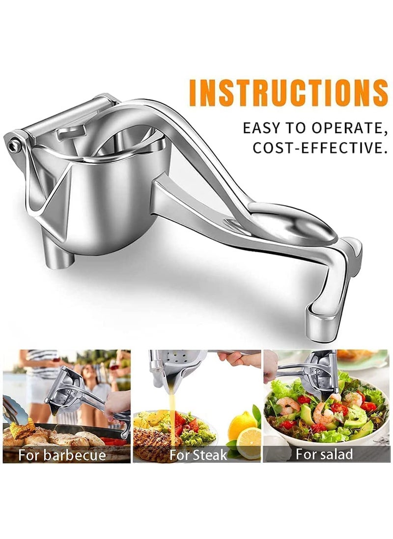 KD ZONE KD ZNOE Small Hand Press Metal Lime Juicer Machine Aluminium Steel Manual Fruit Squeezer Citrus Orange Juicer Instant Heavy Duty Multipurpose For All Fruits Ergonomic Handle Design Metal Gap  - Image 5