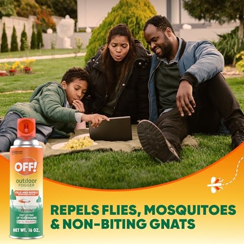 OFF! Outdoor Insect & Mosquito Repellent Fogger, Backyard Pretreat, Kills & Repels Insects in an up to 900 sq, ft, area, 16 oz - Image 2