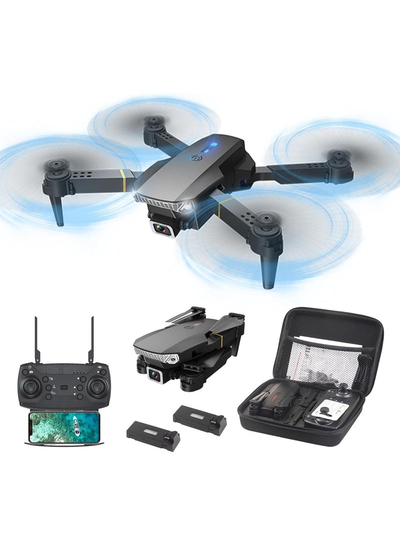 ZEESQUARE E88 Pro Max Dual 4K Camera Drone – Foldable RC Quadcopter with Altitude Hold, Gesture Control Photography, 3D Flips, Waypoint Flight & Long Distance Control, Portable Drone for Adults, Boys, Girls & Beginners - Image 1