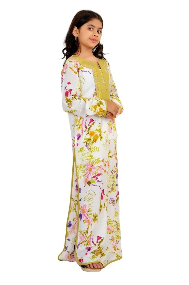 Artemea  PREMIUM DIGITAL PRINTED CRUSH EFFECT RAYON JALABIYA for Women | Best Price UAE