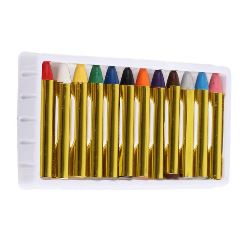 12 Colors Body Face Paint Sticks Crayons Set Colorful Painting Pen - Image 1