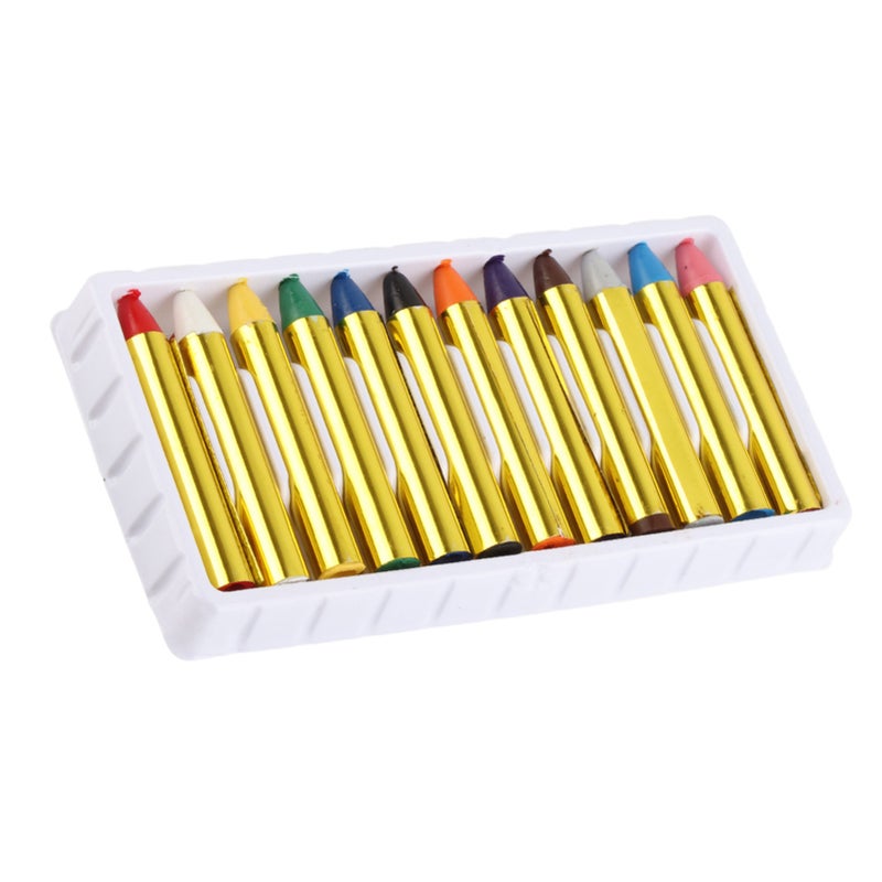 12 Colors Body Face Paint Sticks Crayons Set Colorful Painting Pen - Image 5