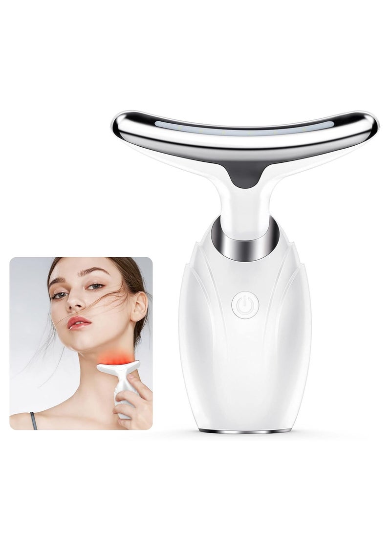 Arabest - Face Massager, Facial and Neck Electric Massager, 3-in-1 Chin Lift Devices, V-Shaped Firming EMS Vibration Facial Massager, 45 ±5℃ Heat and 4 Massage Modes for Skin Care, Firm, Tightening and Smooth - Image 1