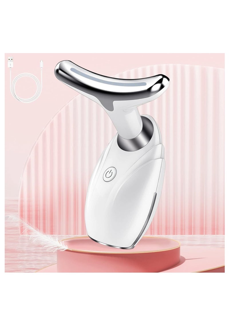 Arabest - Face Massager, Facial and Neck Electric Massager, 3-in-1 Chin Lift Devices, V-Shaped Firming EMS Vibration Facial Massager, 45 ±5℃ Heat and 4 Massage Modes for Skin Care, Firm, Tightening and Smooth - Image 1