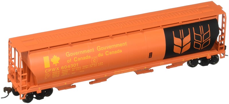 Bachmann Trains - Canadian 4 Bay Cylindrical Grain Hopper - Government of Canada - HO Scale - Image 1