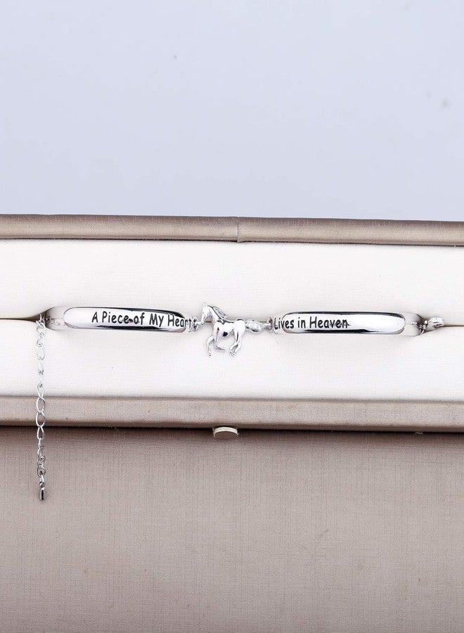 Zuo Bao Horse Memorial Jewelry Horse lover Bracelet A Piece of My Heart Lives In Heaven Gift loss of horse bracelet (A Piece of Horse S) - Image 3
