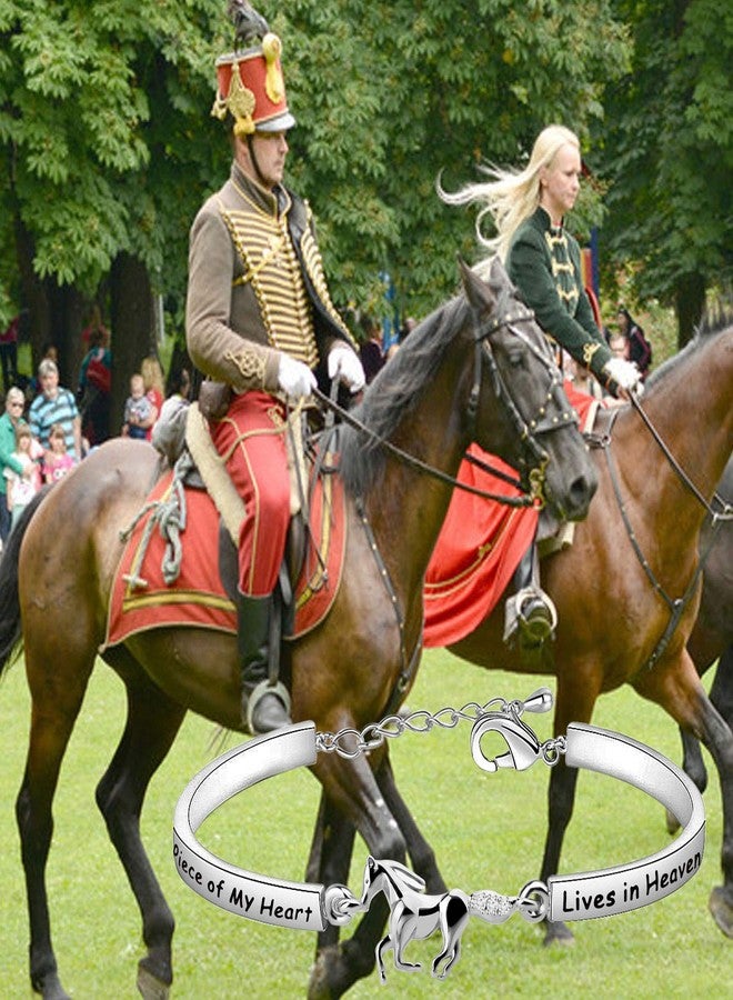 Zuo Bao Horse Memorial Jewelry Horse lover Bracelet A Piece of My Heart Lives In Heaven Gift loss of horse bracelet (A Piece of Horse S) - Image 4