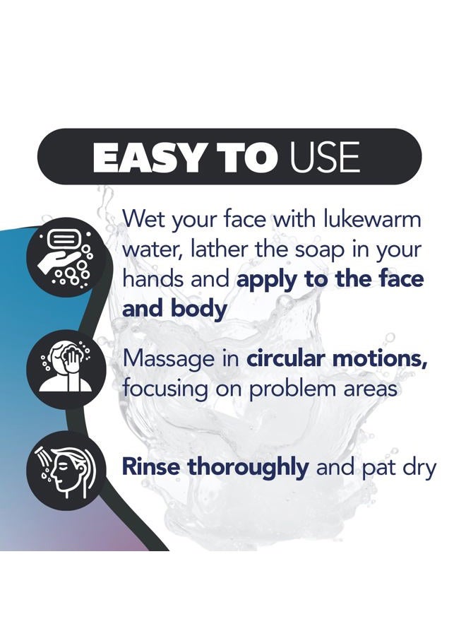Asepxia Salicylic Acid & Activated Charcoal Bar Soap | Acne Treatment, Reduces Pimples & Blemishes, Deep Cleansing Facial Cleanser, Dries Out Acne, Prevents Breakouts, Face wash, 4 Oz, 2-Pack - Image 5